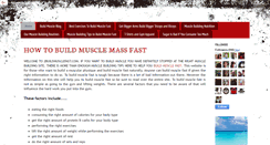 Desktop Screenshot of 2buildmusclefast.com