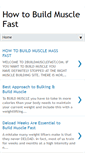 Mobile Screenshot of 2buildmusclefast.com