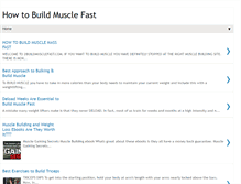 Tablet Screenshot of 2buildmusclefast.com